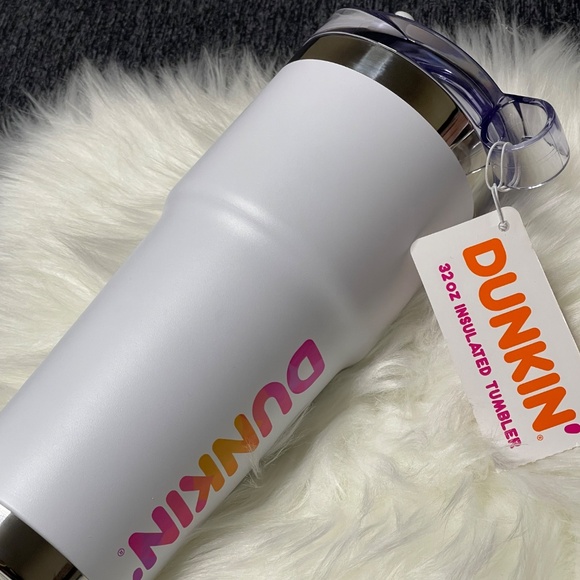 Dunkin Donuts Tumbler.. pretty white and pink - Picture 4 of 4